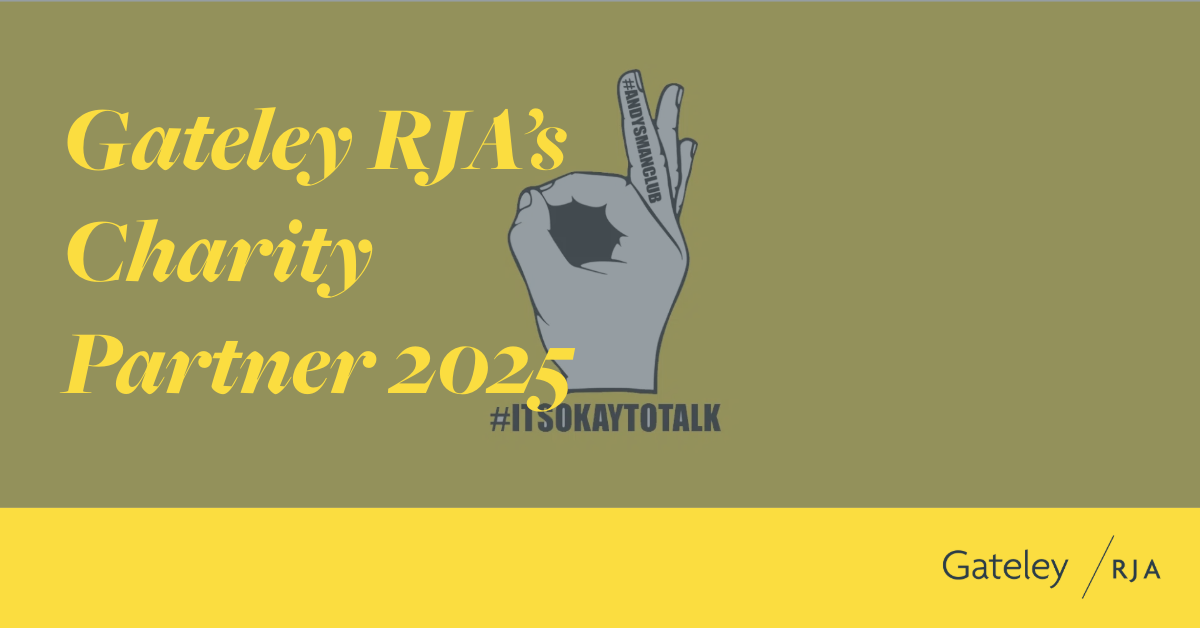 Gateley RJA’s Charity Partner 2025 - Gateley