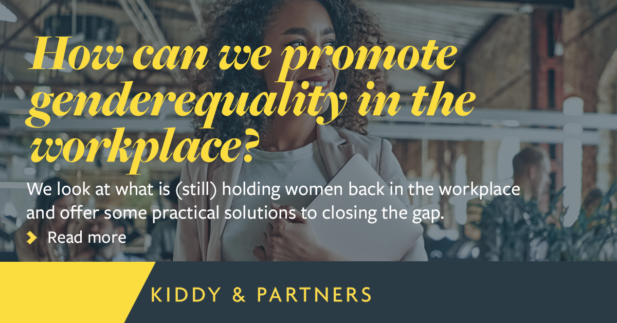 How can we promote gender equality in the workplace? - Gateley