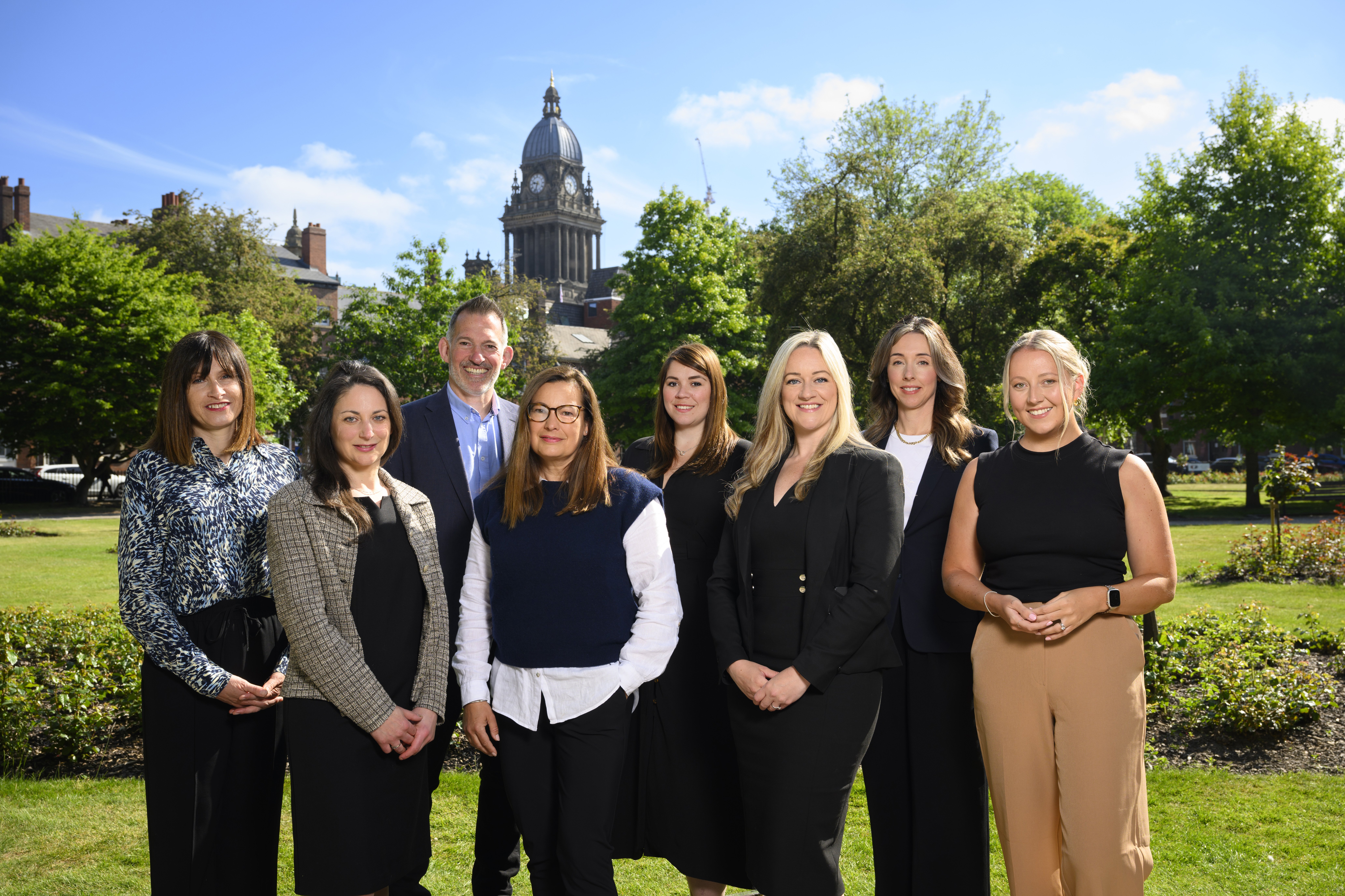 Photo of promoted Leeds colleagues 2025