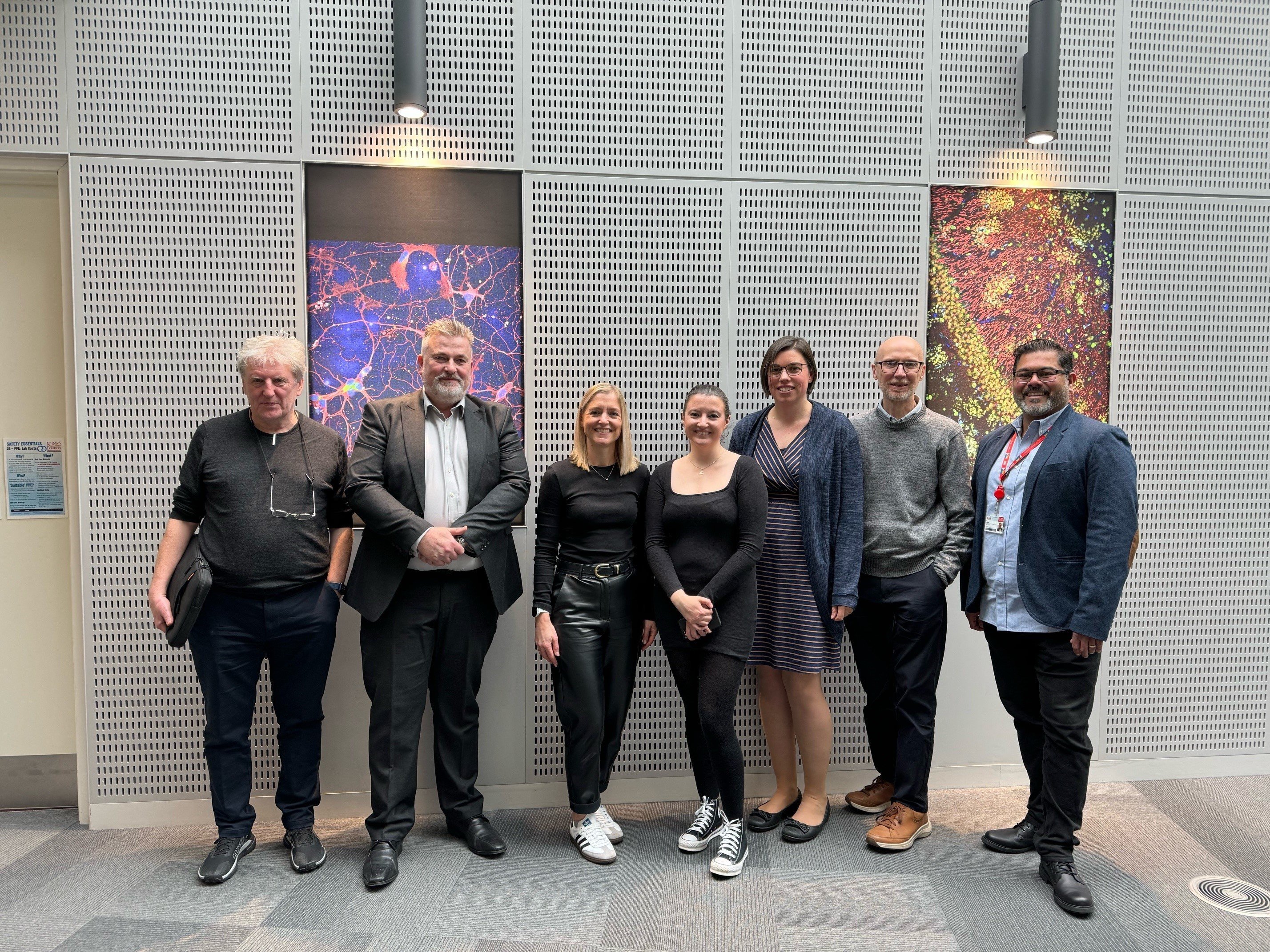 Photo of Gateley staff at Maurice Wohl Clinical Neuroscience Institute