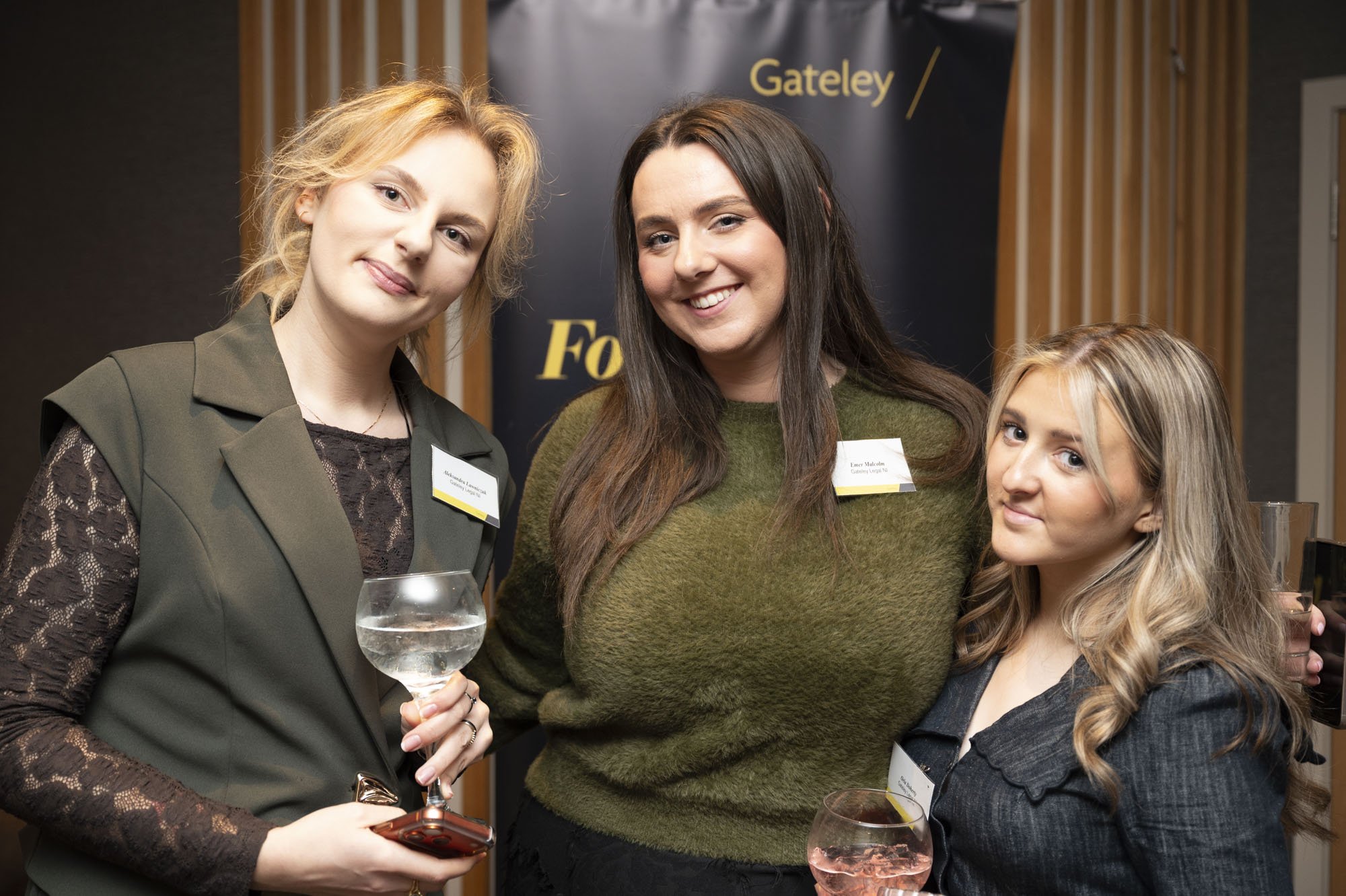 Team members together before the quiz