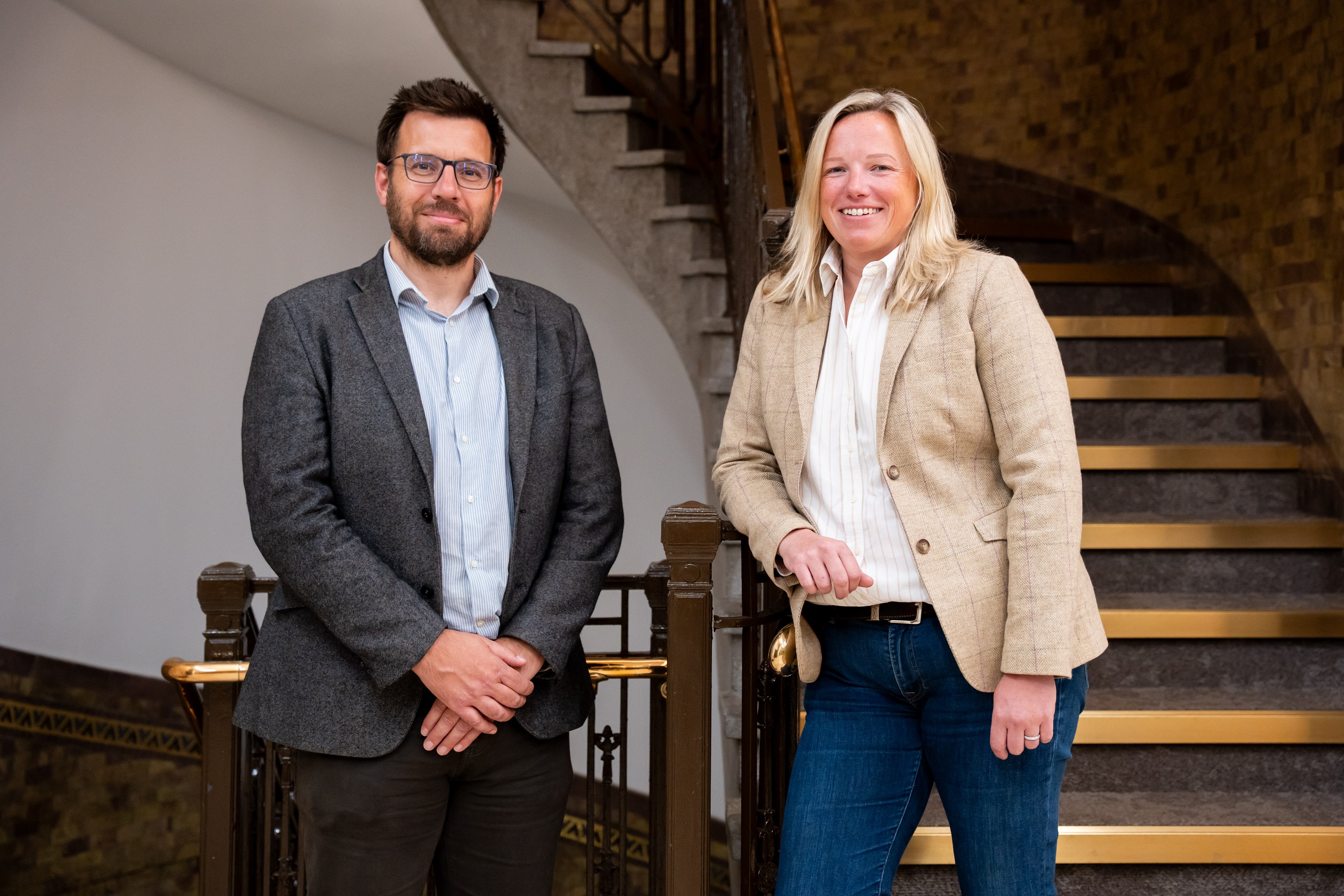 Richard Causer and Gayle Taylor standing smiling