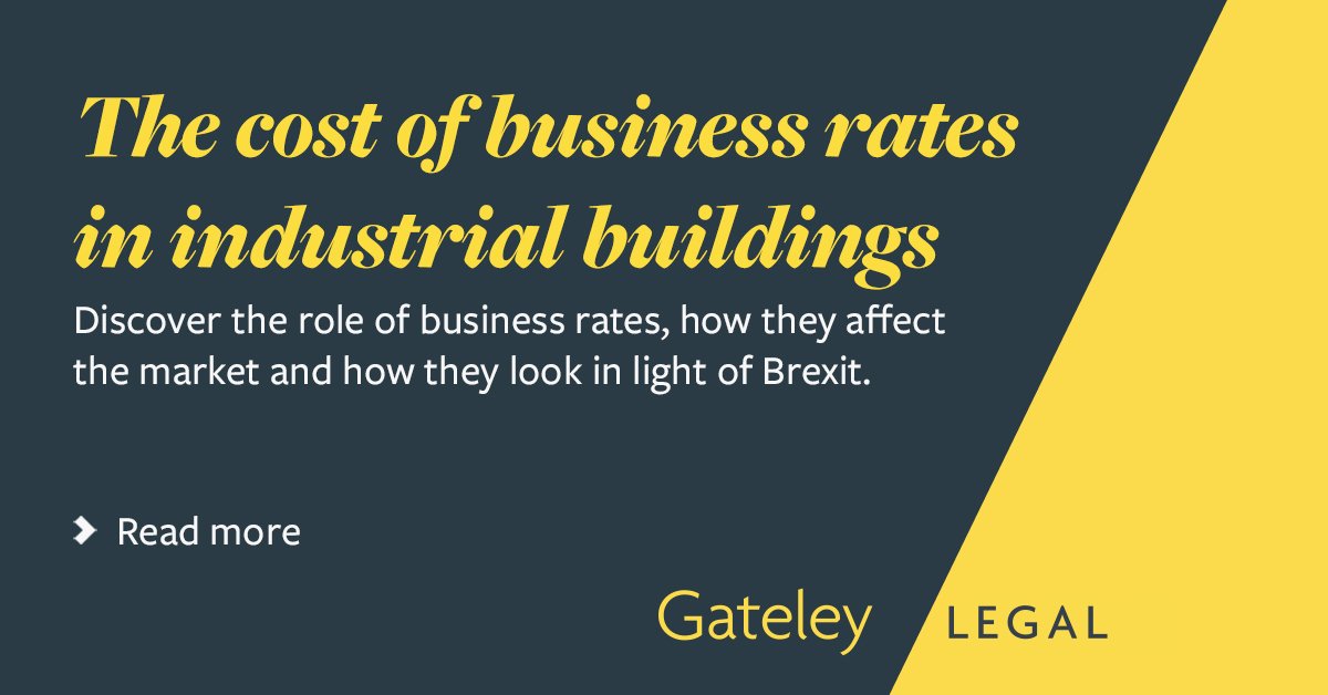 The cost of business rates in industrial buildings - Gateley