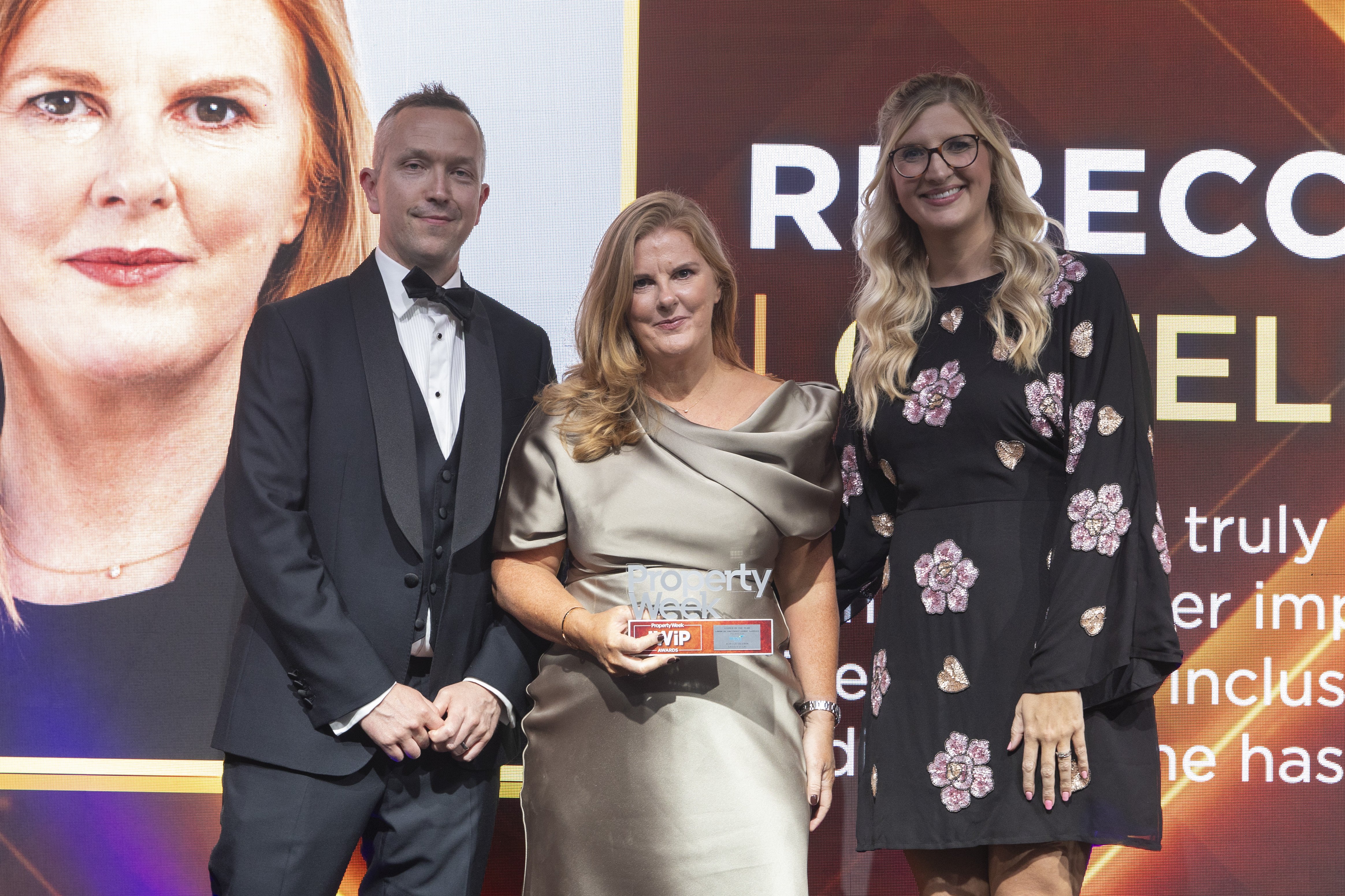 Photo of colleagues at Property Week’s Inspiring Women in Property Awards 2024
