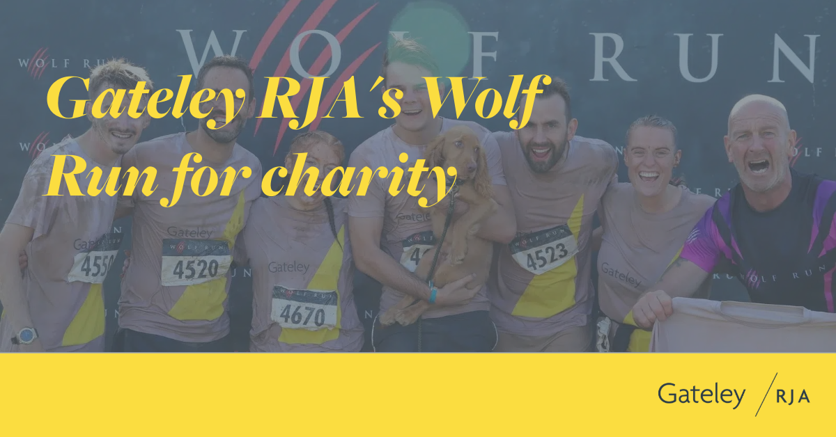 Gateley RJA's Wolf Run for charity - Gateley