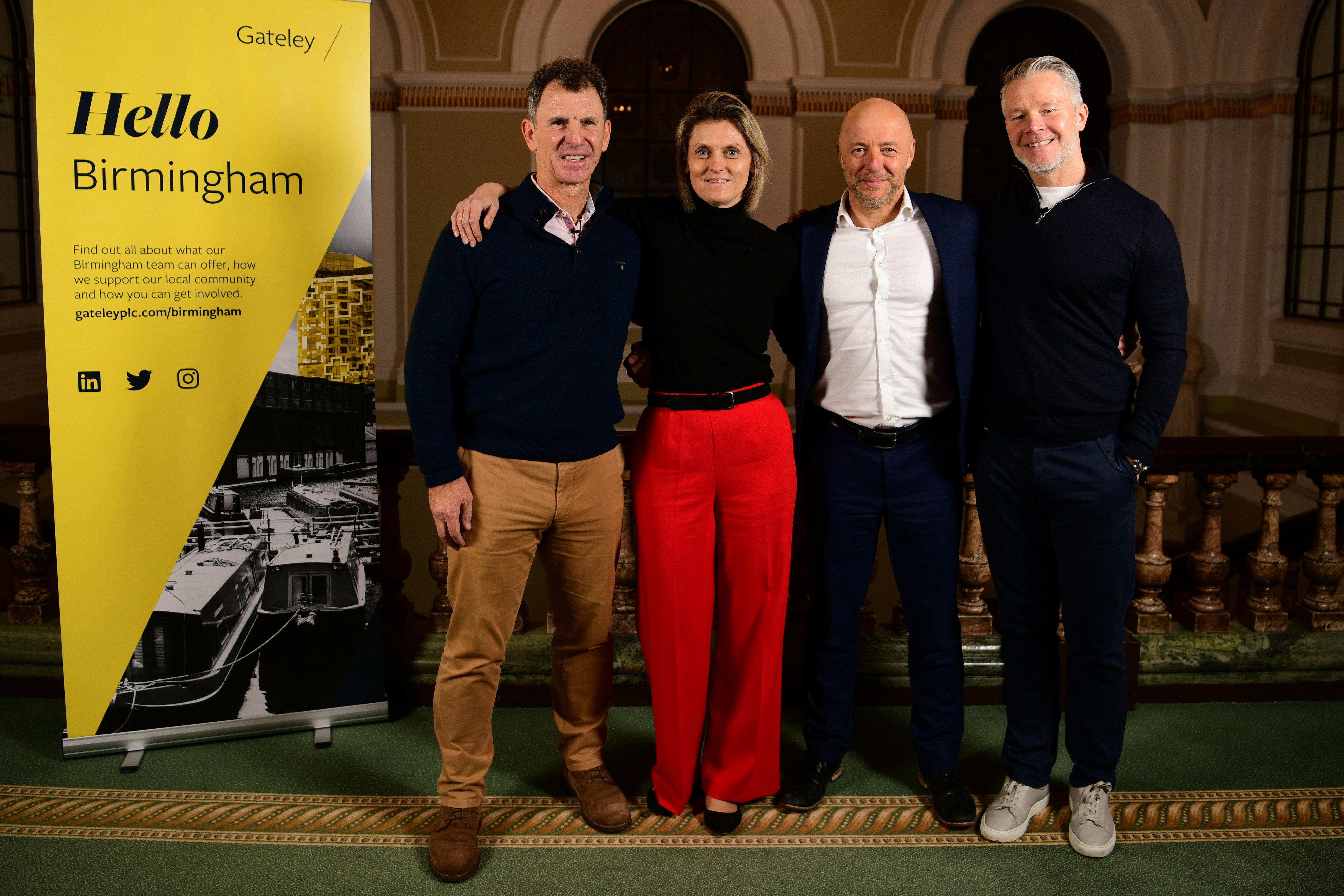 Photo of John Steele OBE, Merran Sewell, Chris Kisby and Steve Hewitt