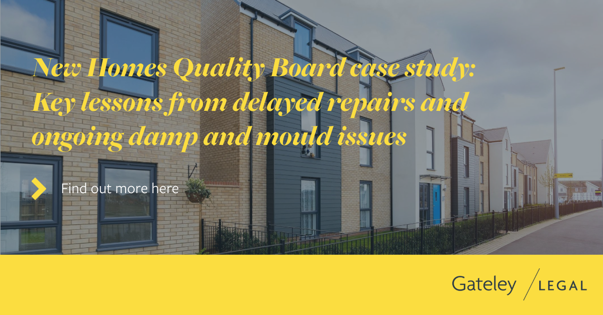 New Homes Quality Board case study: Delayed repairs and ongoing damp ...