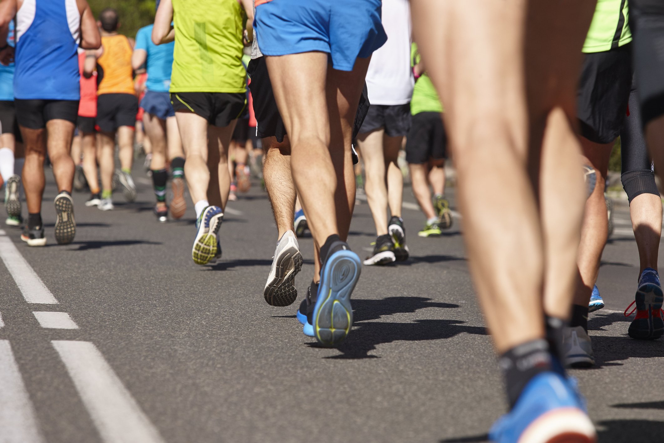Photo of runners in charity race