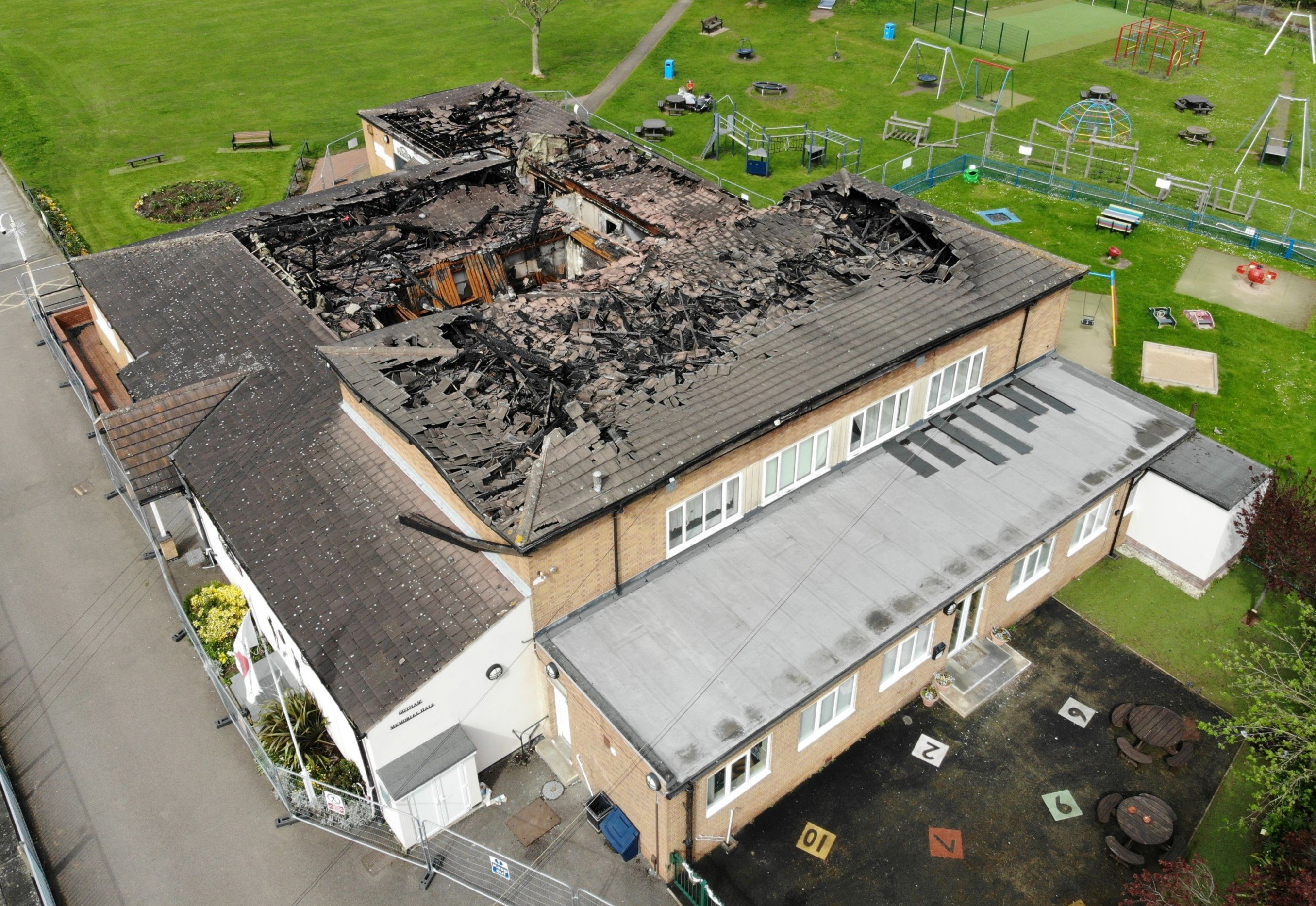 Gotham Memorial Hall and the GP surgery fire damage