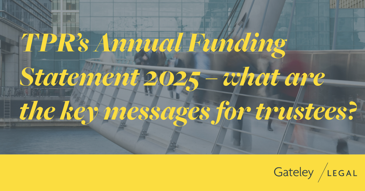 TPR’s Annual Funding Statement 2025 – what are the key messages for ...