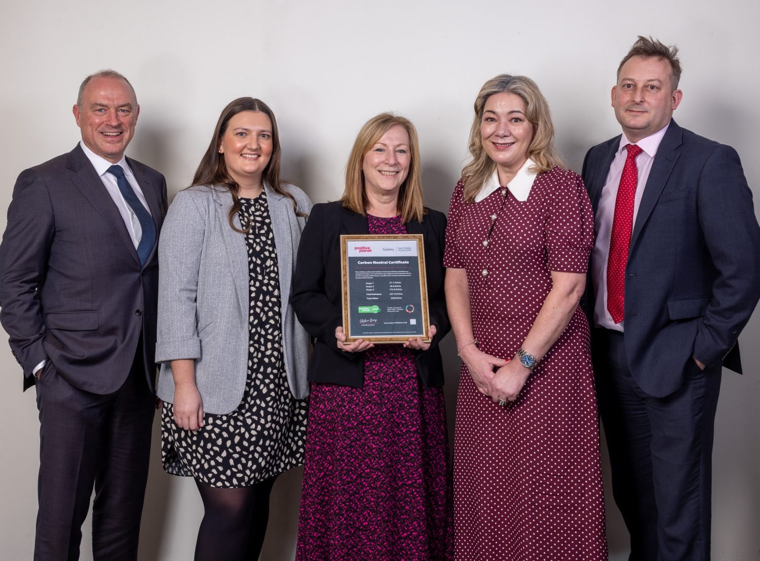 GSP staff receiving Certified Carbon Neutral status