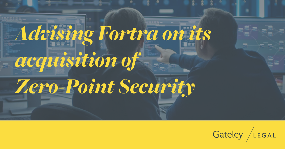 Advising Fortra on its acquisition of Zero-Point Security - Gateley