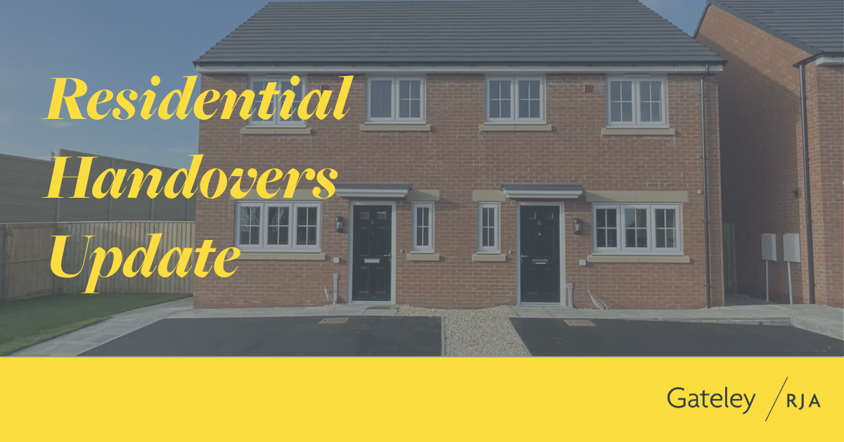 Residential handovers update - Gateley