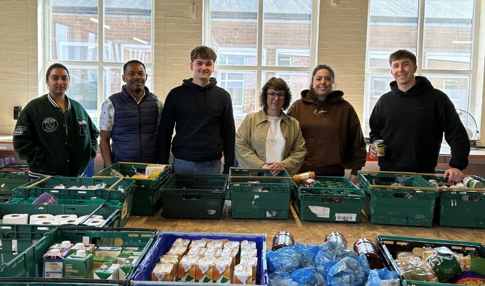 Photo of clients supporting food bank