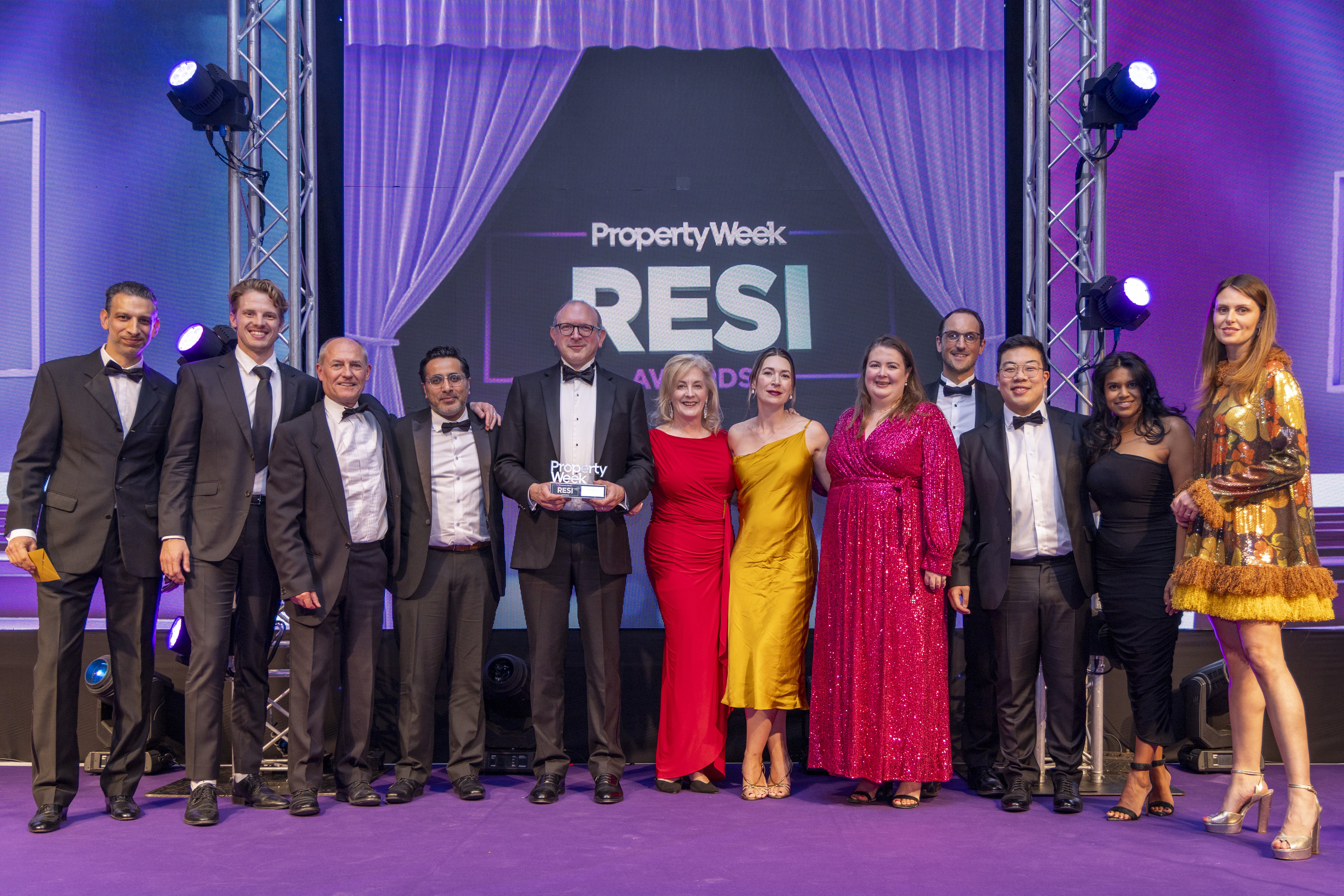Photo of Gateley staff at Property Week’s RESI Awards 2025