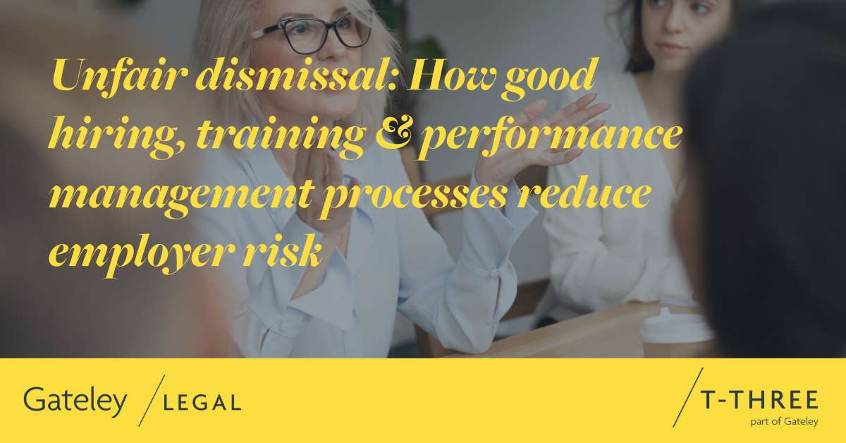 Unfair dismissal: How good hiring, training and performance management ...