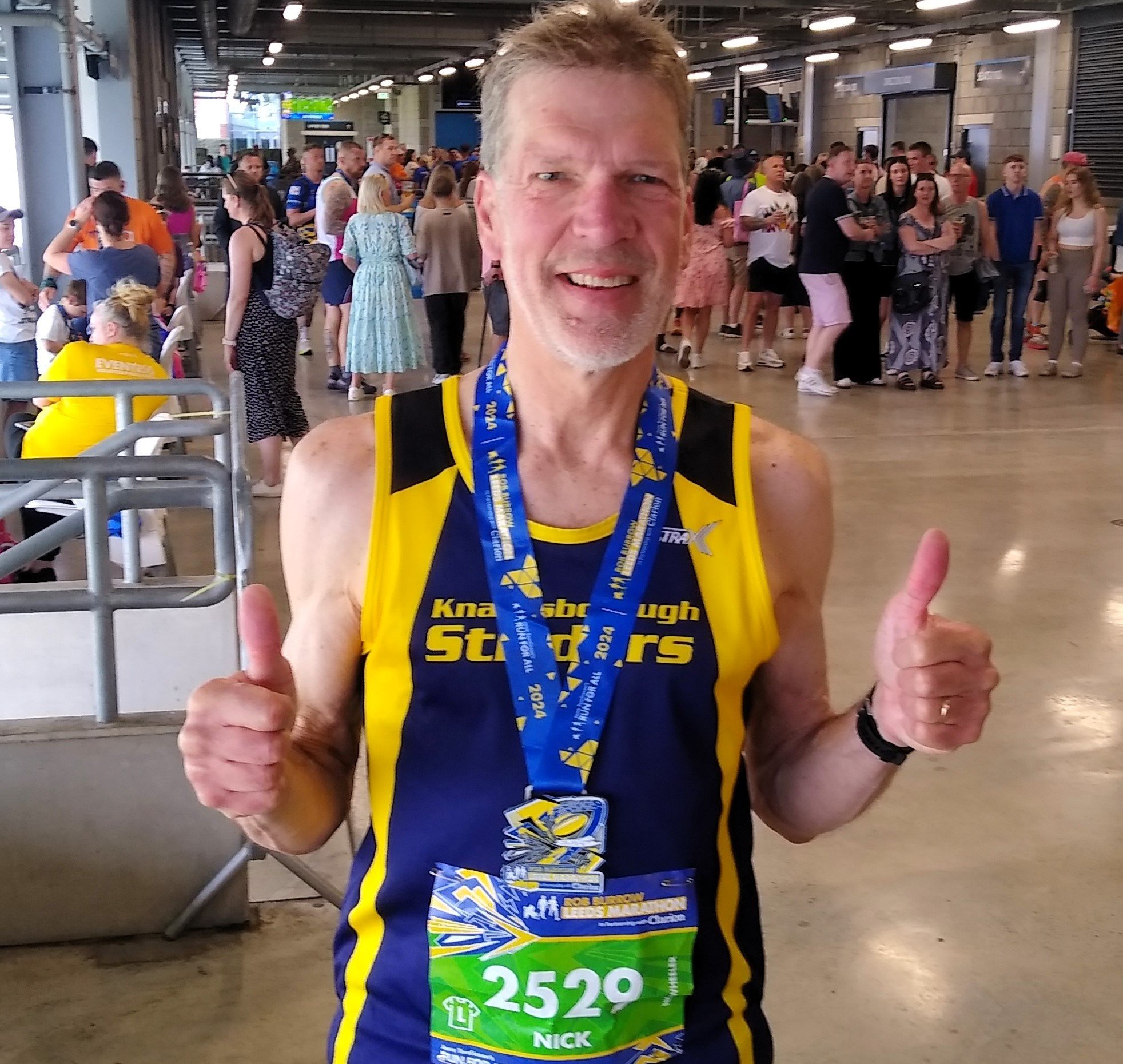 Photo of Nick Wheeler after marathon