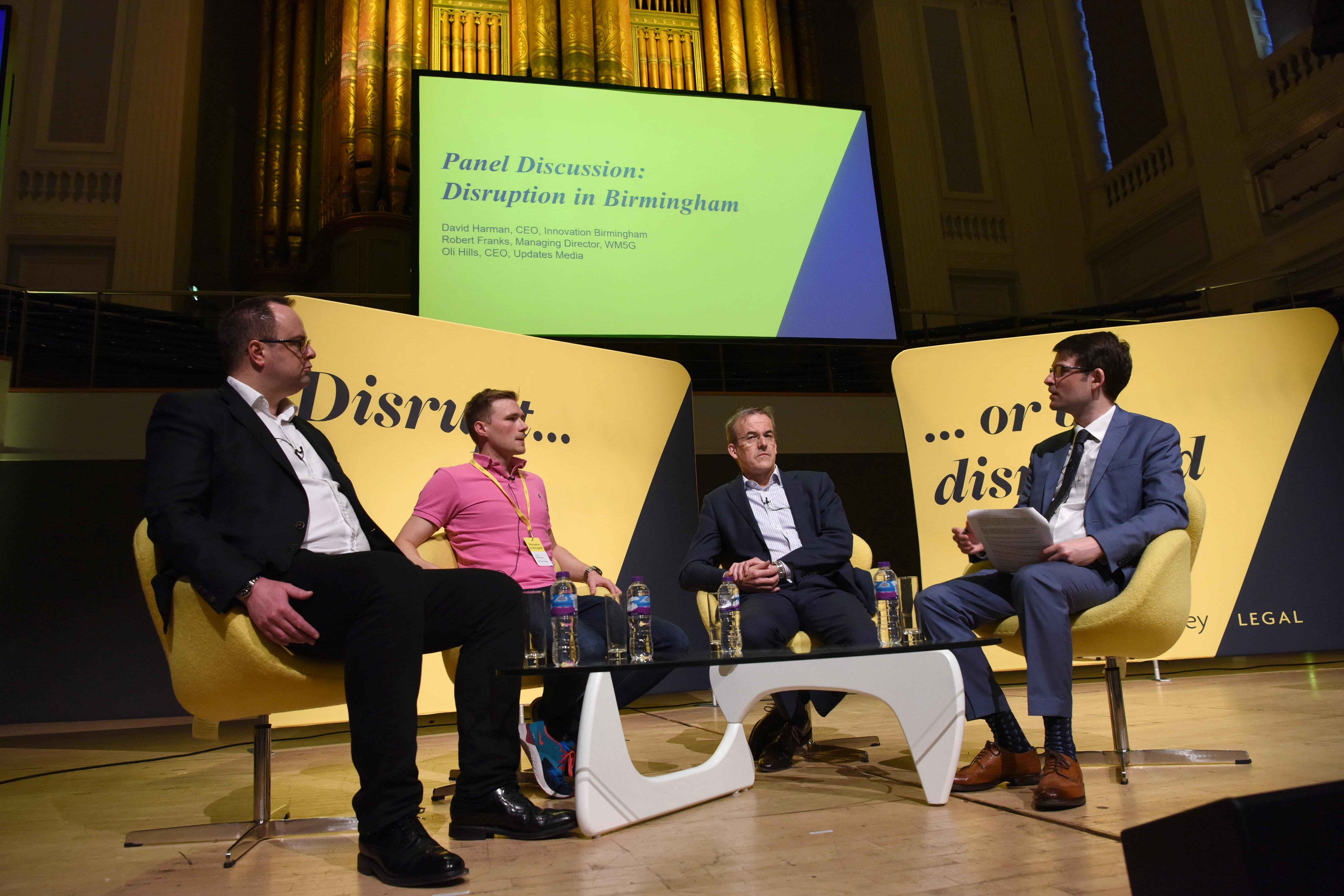 Photo of Robert Franks, Oli Hills, David Hardman and host James Hurley