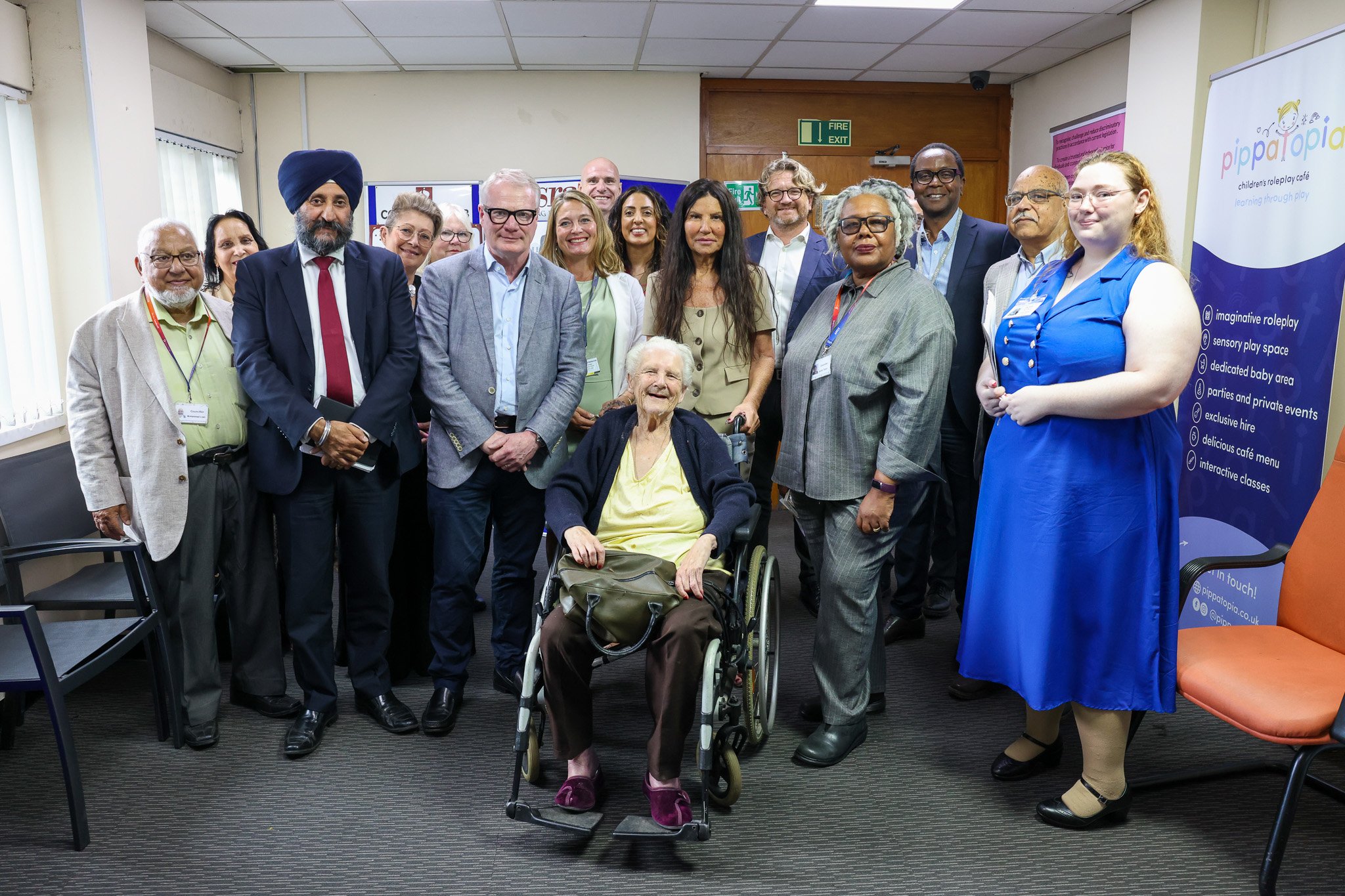 The Mayor with members from ASRA Health and Social Care in Smethwick