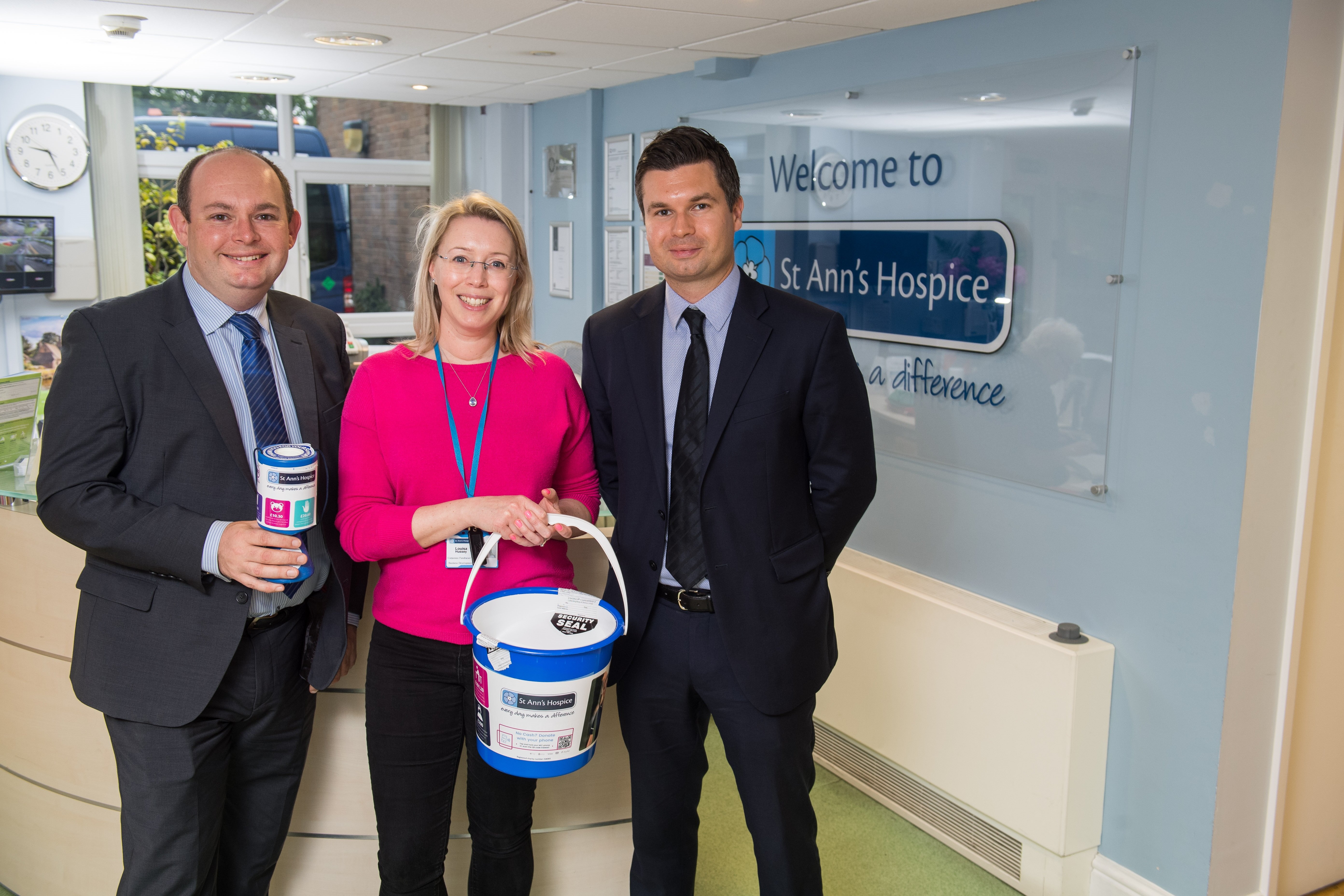 Photo of Gateley and St. Ann’s Hospice staff