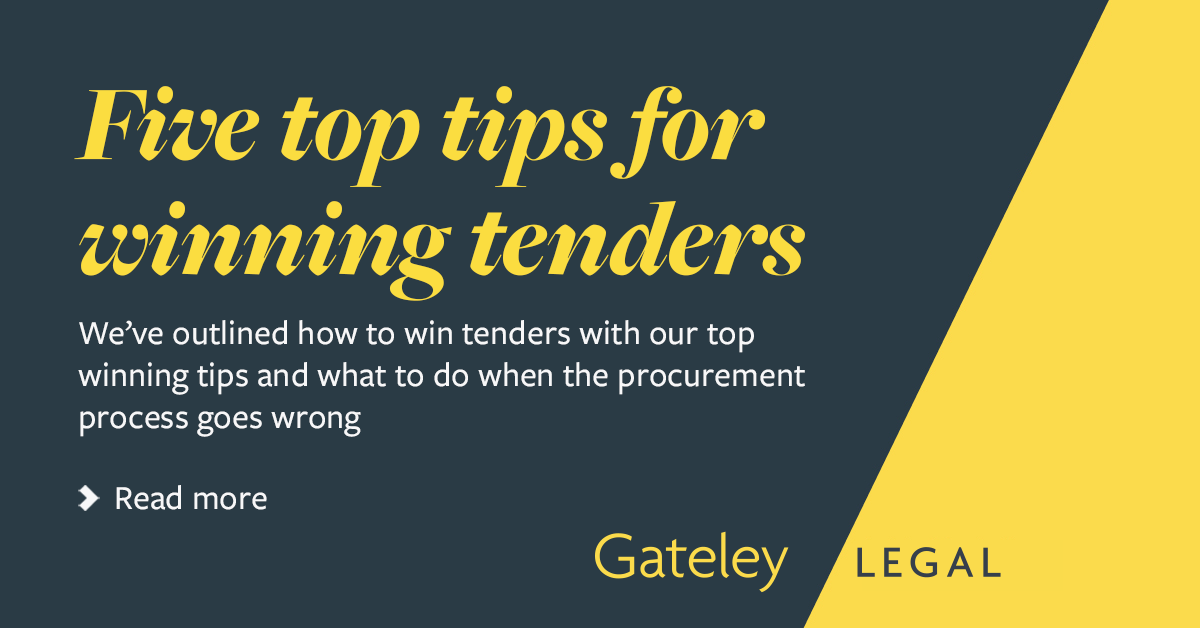 Five top tips for winning tenders - Gateley