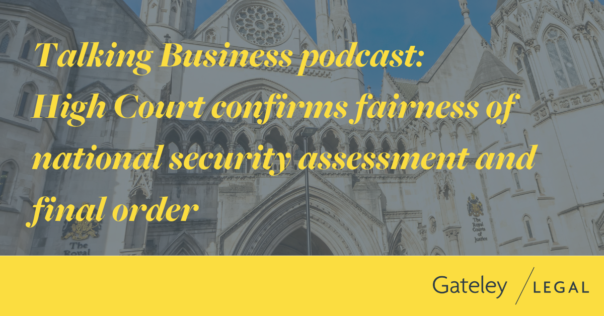 Talking Business podcast: High Court confirms fairness of national ...