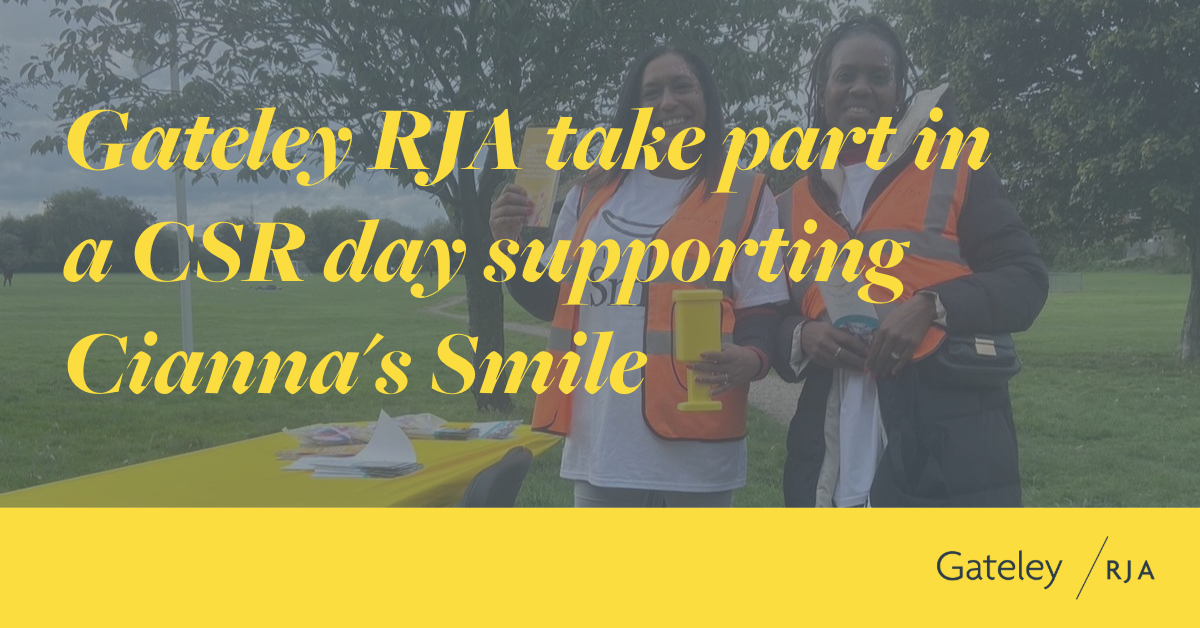 Gateley RJA take part in a CSR day supporting Cianna's Smile - Gateley