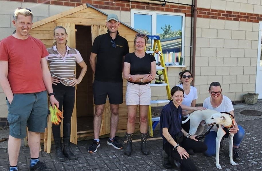 Photo of Gateley RJA and Gateley Smithers Purslow team members volunteering at animal shelter