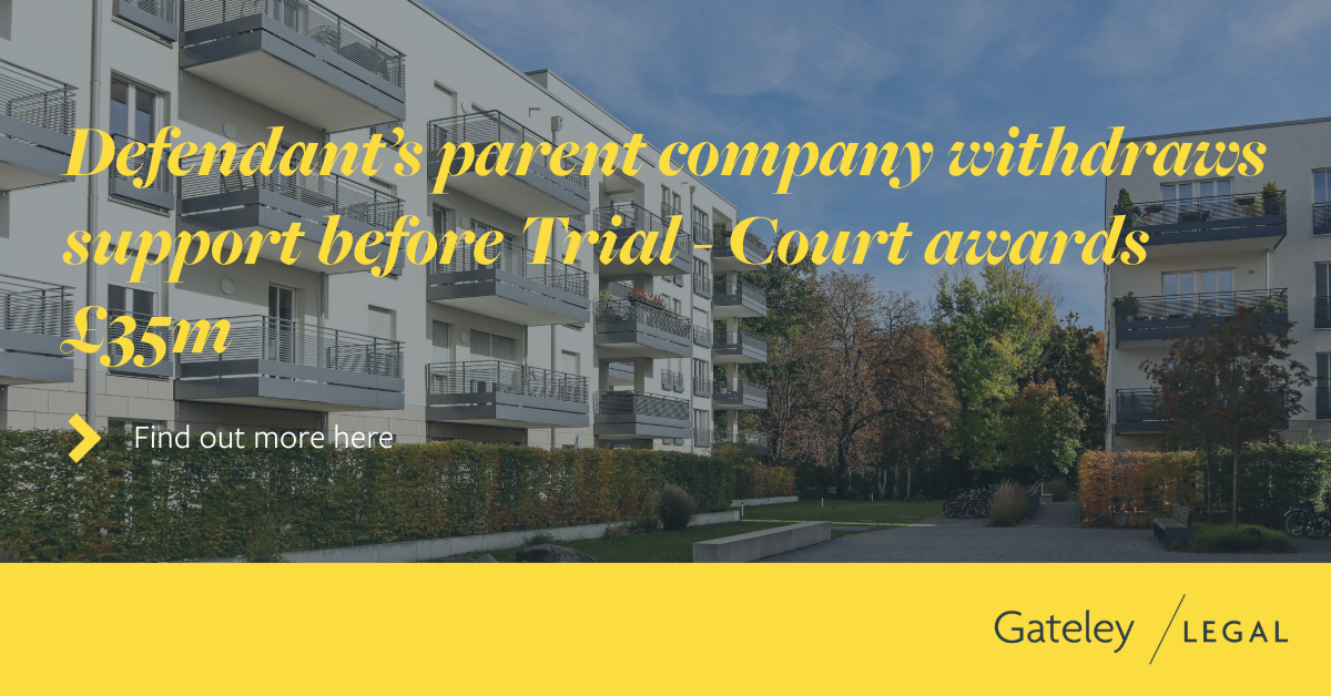 Defendant’s parent company withdraws support before trial - Court ...