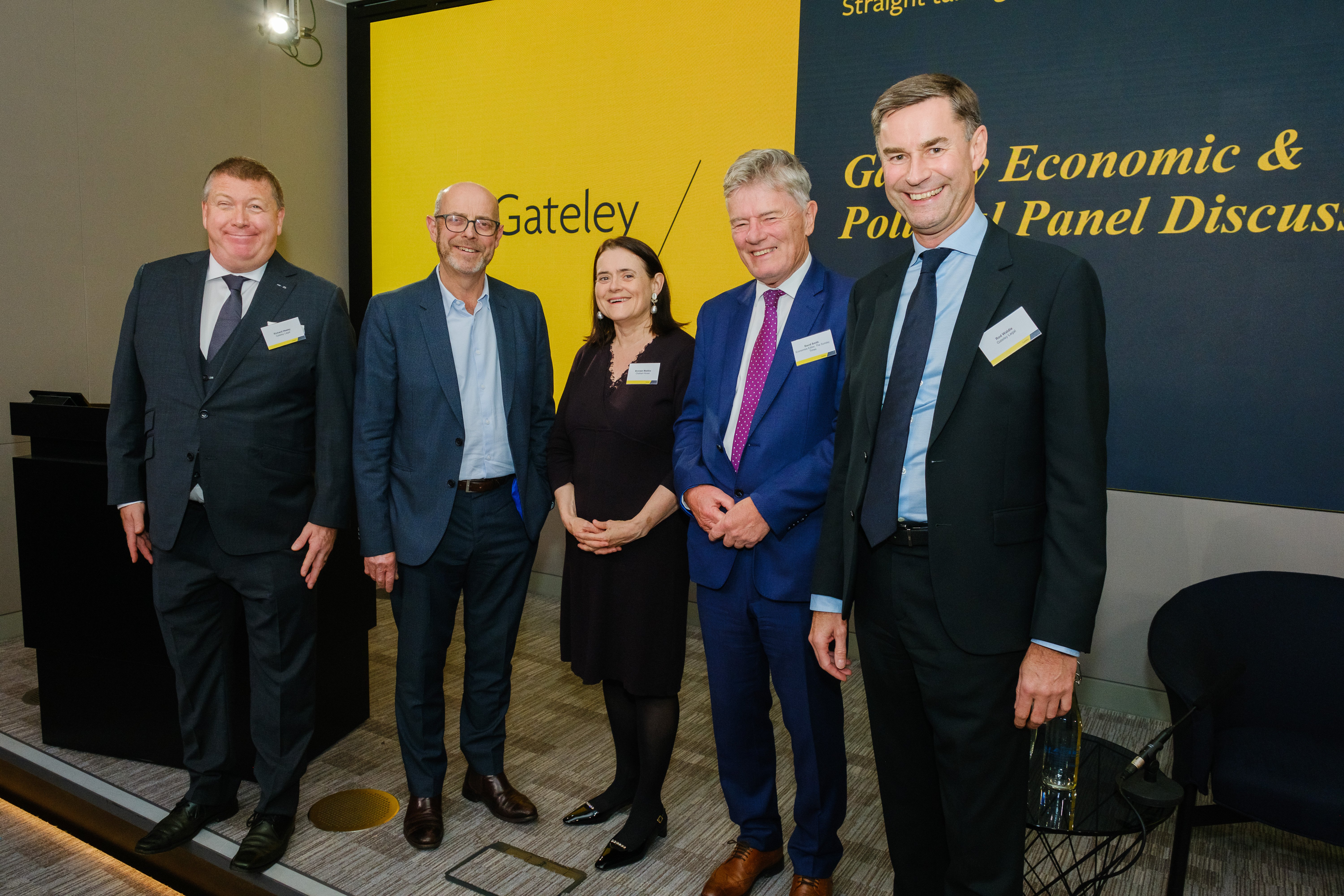 Photo of Gateley staff at political panel discussion