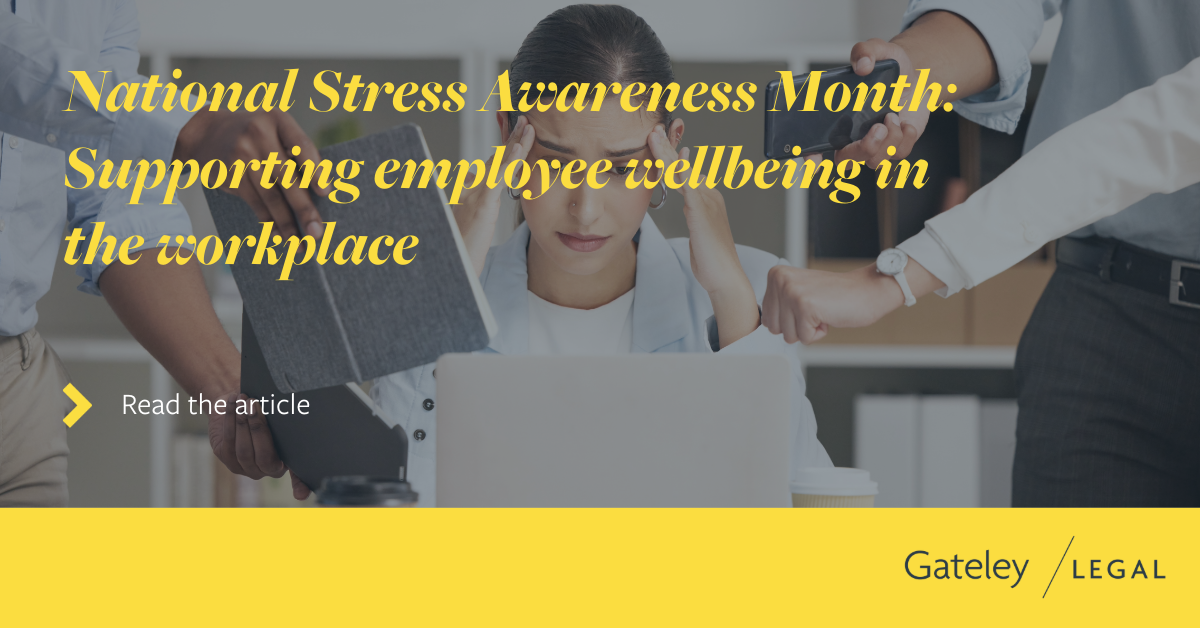 National Stress Awareness Month: Supporting employee wellbeing in the ...