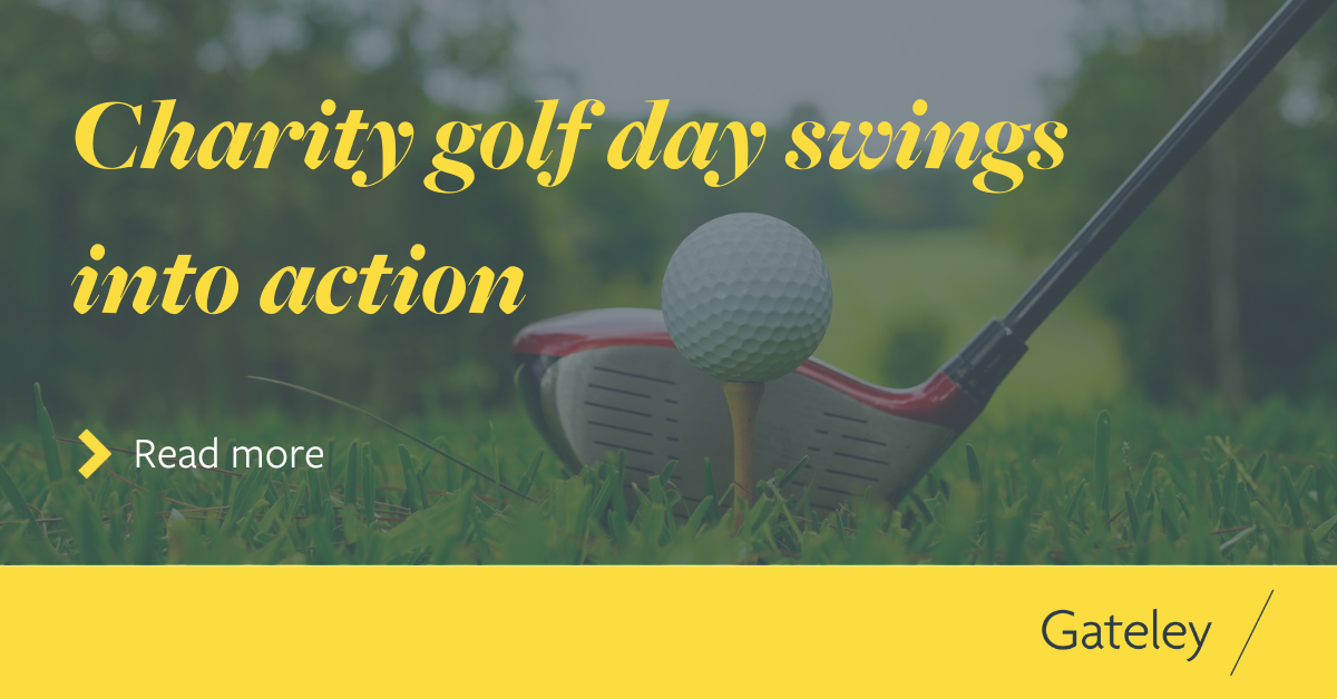 Charity golf day swings into action - Gateley