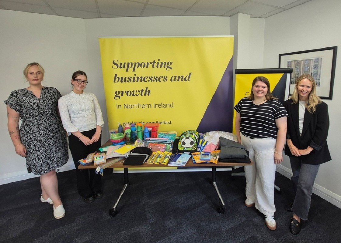 Colleagues from our Belfast team with representatives from Aspire NI