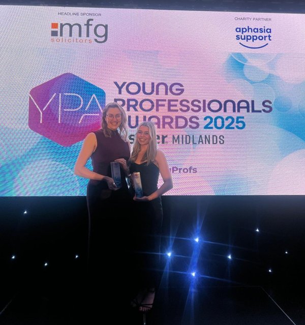 Photo of Gateley winners at Midlands Young Professionals Award 2025