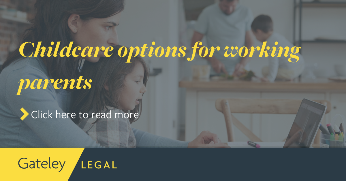 Childcare options for working parents Gateley