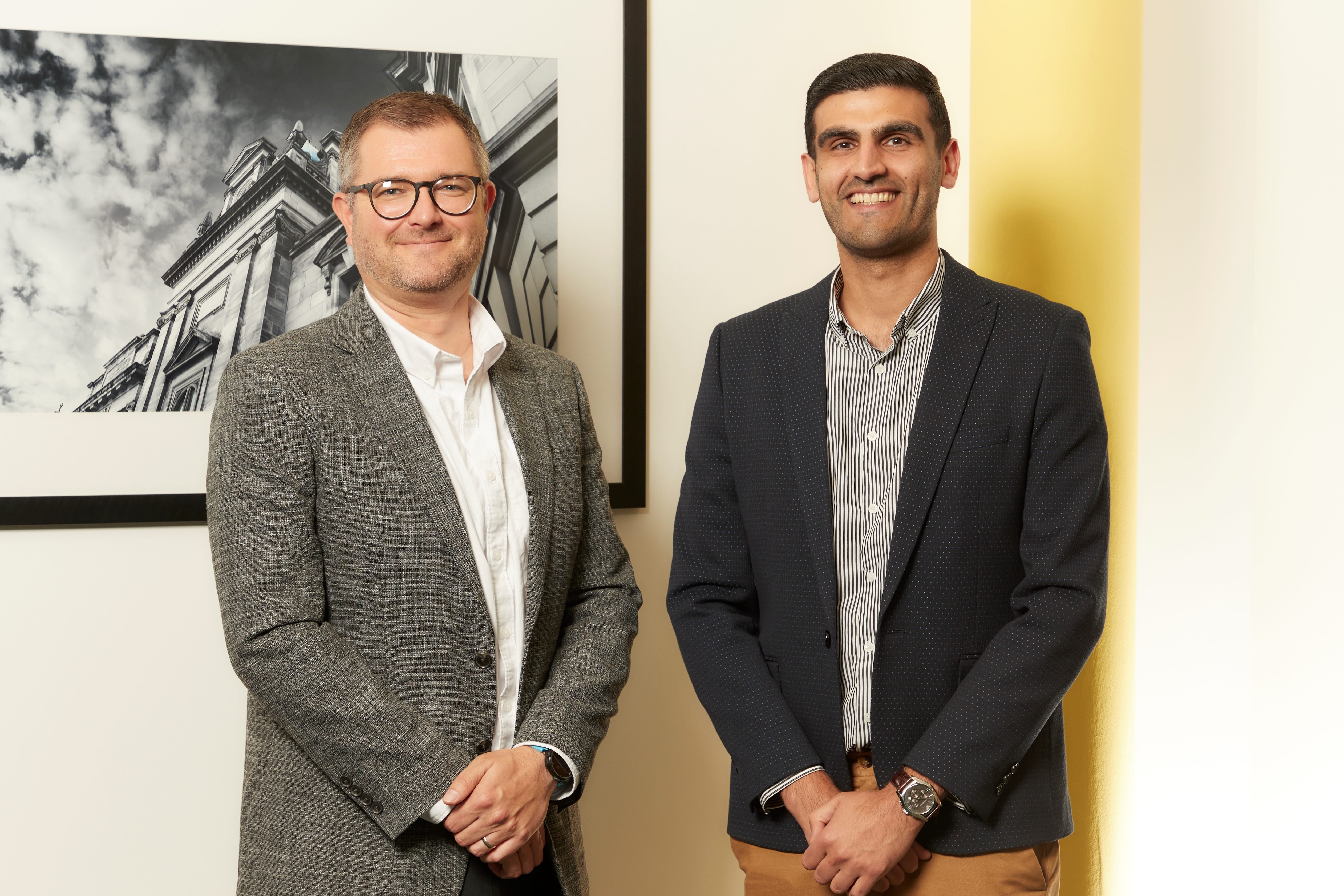 Photo of Chris Tutin and Hardeep Kooner