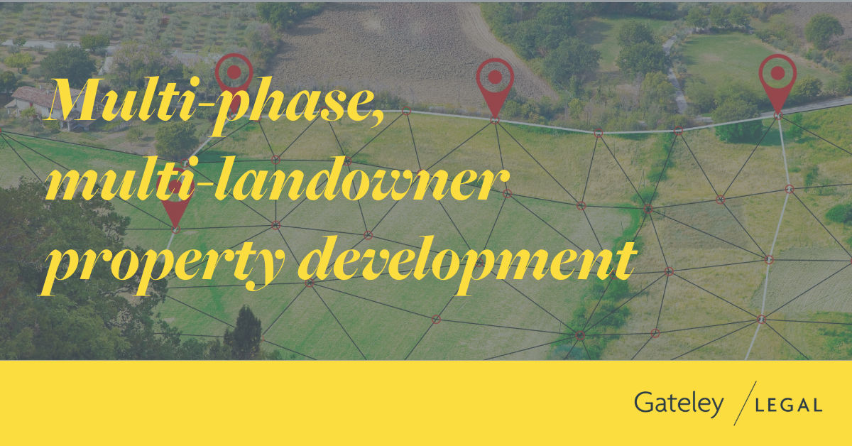 Multi-phase, multi-landowner property development - Gateley