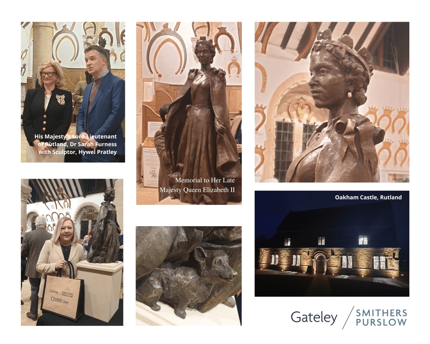 Photo collage from Oakham Castle launch event