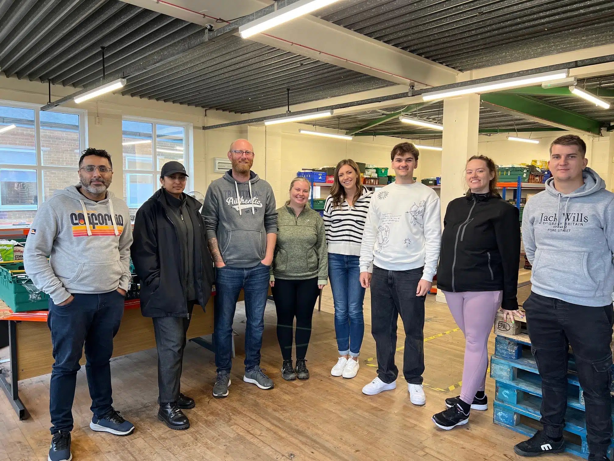 Photo of RJA staff at foodbank